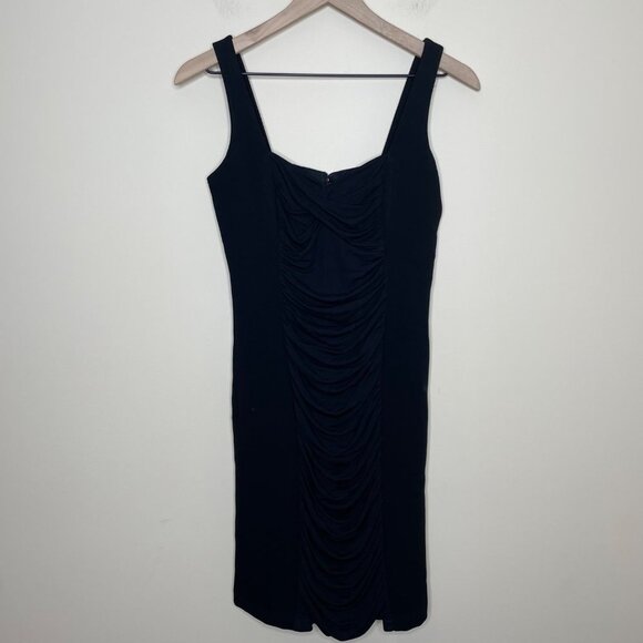 Rickie Freeman for Teri Jon Black Cocktail Dress Size 6 Classic Fitted Sexy - Picture 2 of 6